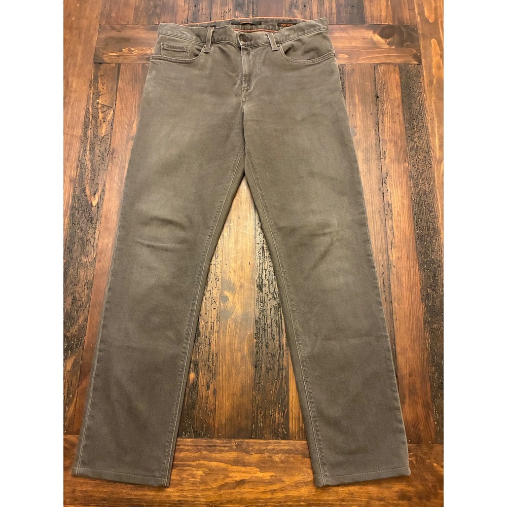 Alberto Pipe Regular Slim Fit Jeans Men's Size 33x34 Luxury Denim Overdyed Slate